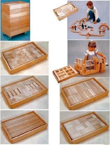 مكعبات البناء الخشبية العملاقة